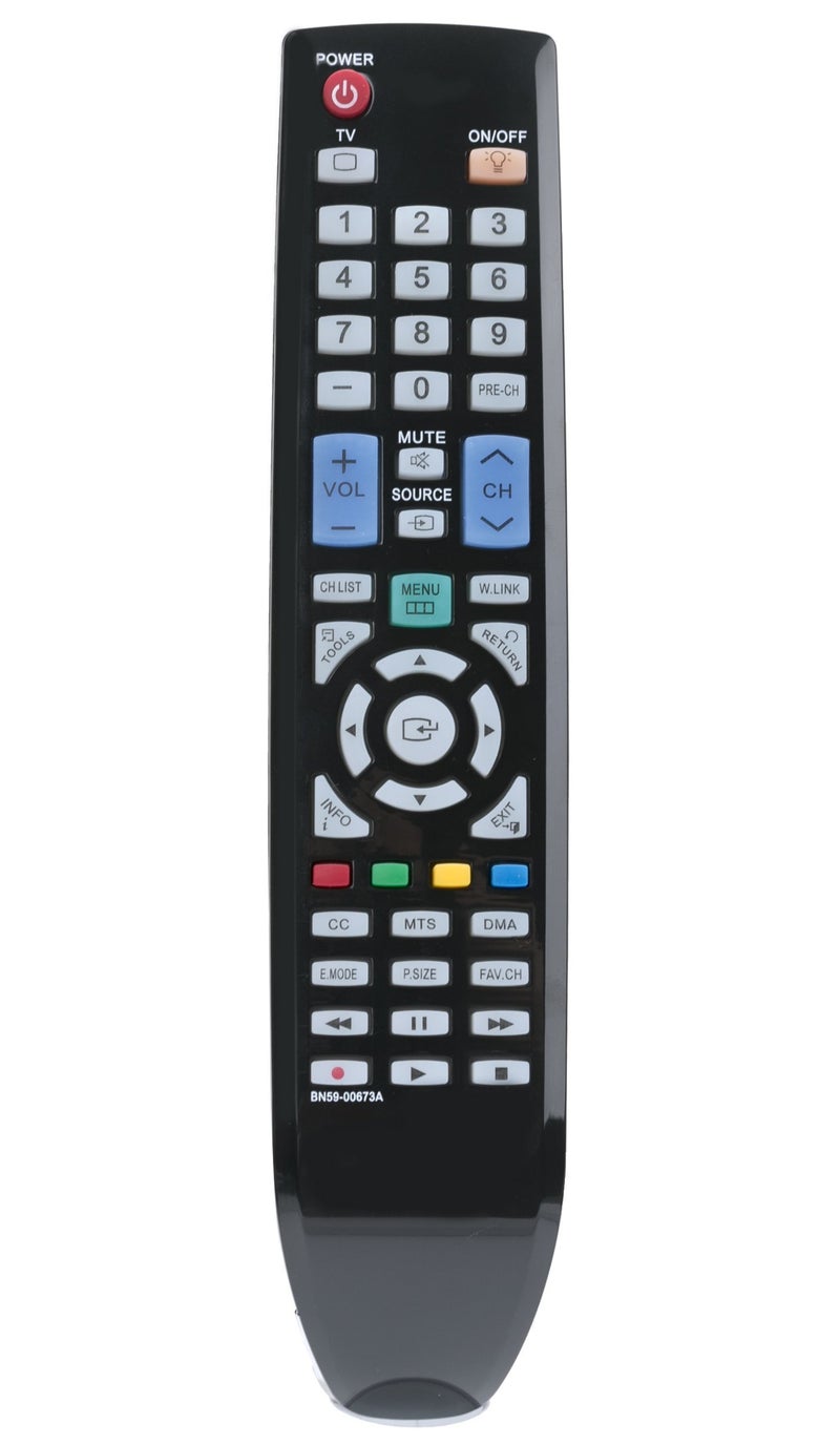 econtrolly New Replace BN59-00673A Remote Fits for Samsung remote BN59-00696A BN59-00721A TV HL50A650 HL50A650C1 HL61A650C1FXZC HL61A750 HL50A650 HL67A750A1FQZA HL72A650C1FXZC LN32A650A1T LN32A650A1TXZA LN37A550 - Image 1